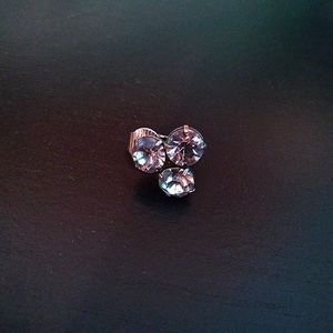Diamond Clip On Earrings